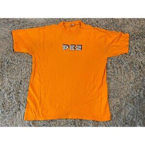 Vintage 2000 PEZ Candy T-Shirt Orange Large Y2K Retro Graphic Tee Anvil